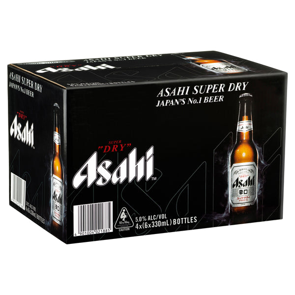 Asahi Super Dry 5% Carton - 330 mL Bottles - Stoneville Liquor