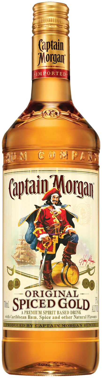 Captain Morgan Spiced Gold -700mL