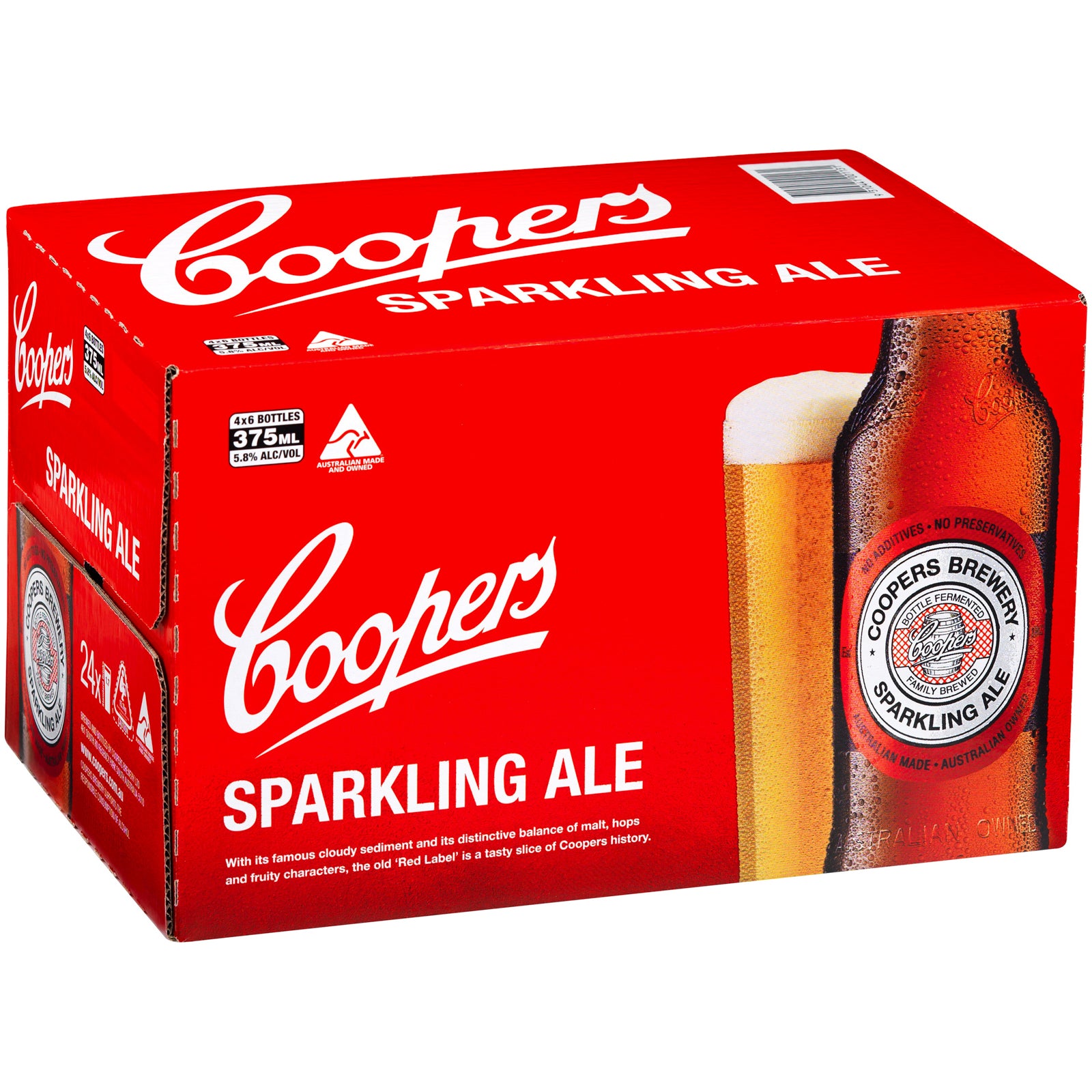 Coopers Spark Ale Carton - 375 mL Bottles