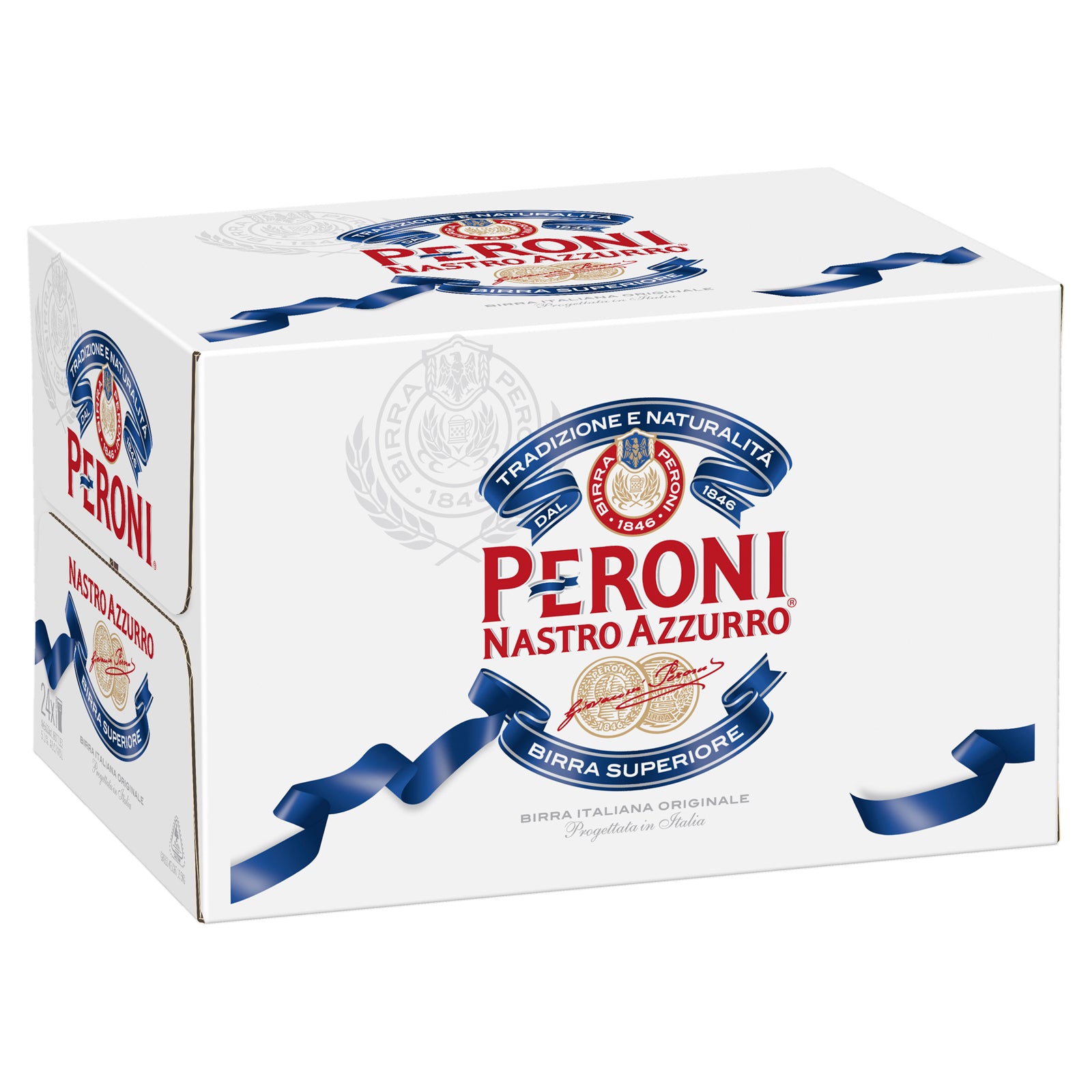 Peroni Nastro Azzurro Carton - 330 mL Bottles