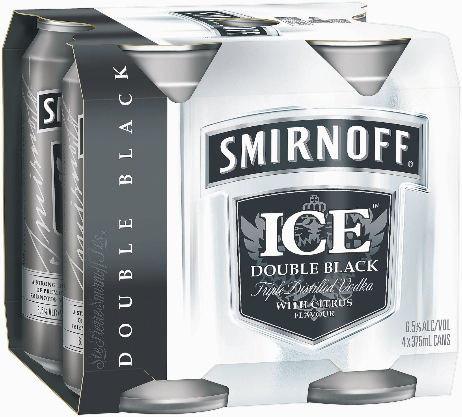 Smirnoff Black Carton - 375 mL Cans