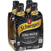 Schweppes Soda Water - 4 x 300ml Bottle